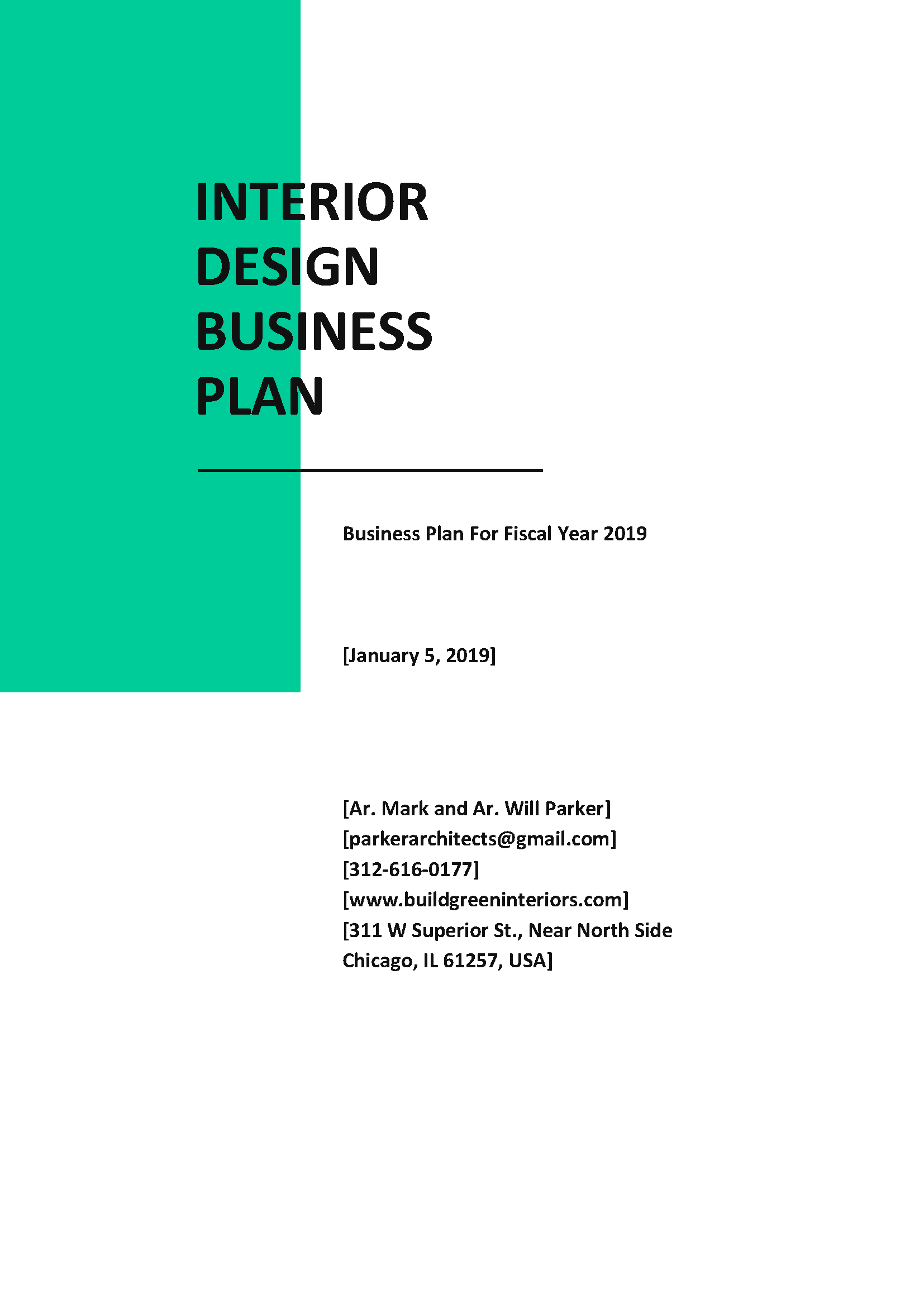 5 - Interior Design Business Plan